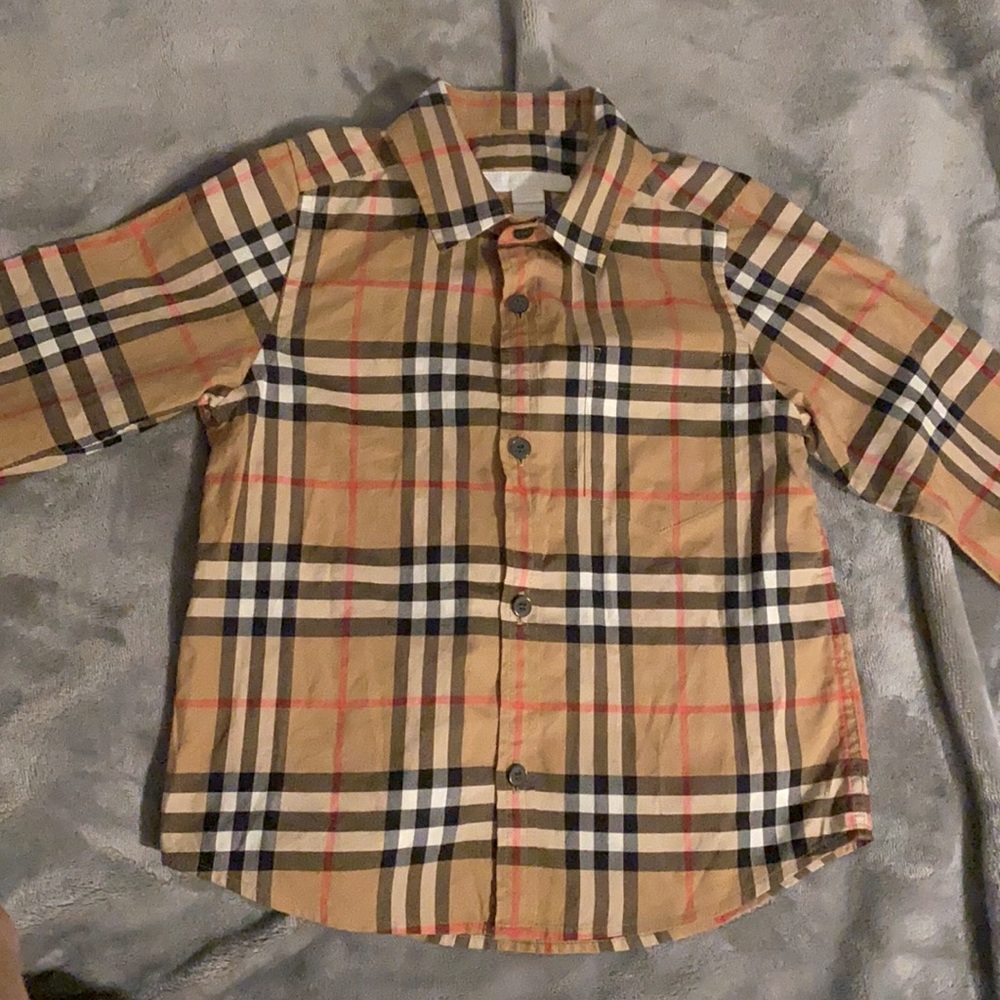 Burberry vintage check kids shirt size 3Y / 3T boys toddler